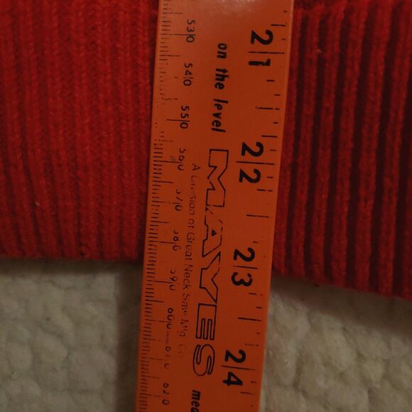 Lane Bryant Red Pointelle Knit Sweater Pull On Round Neck Size 18/20 - Picture 9 of 10